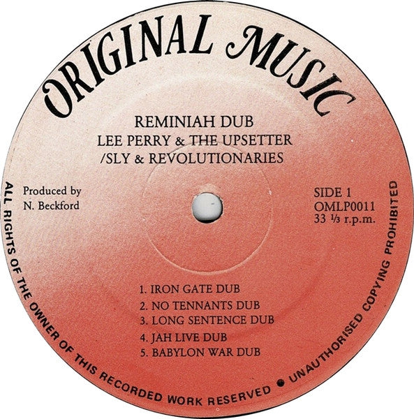 Lee Perry & The Upsetters / Sly & The Revolutionaries : Reminah Dub (LP, Album, RE)