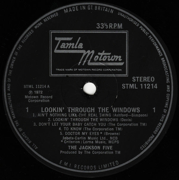 The Jackson 5 : Lookin' Through The Windows (LP, Album)