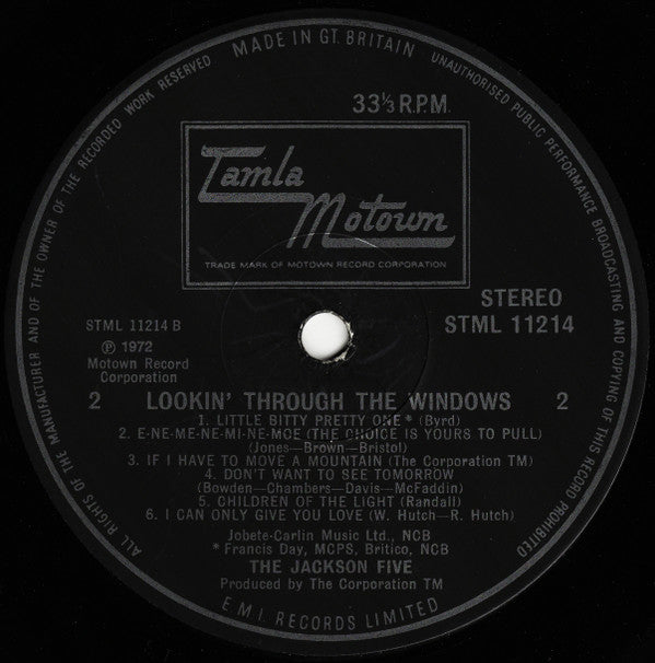 The Jackson 5 : Lookin' Through The Windows (LP, Album)