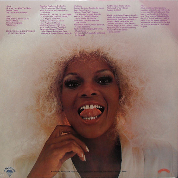 Lalomie Washburn : My Music Is Hot (LP, Album, San)
