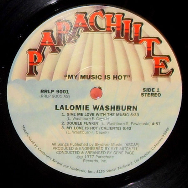 Lalomie Washburn : My Music Is Hot (LP, Album, San)