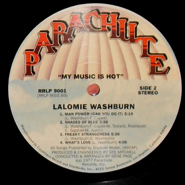 Lalomie Washburn : My Music Is Hot (LP, Album, San)