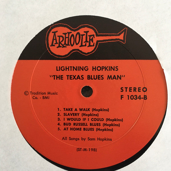 Lightning Hopkins* : The Texas Bluesman (LP, Album, RE)