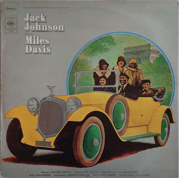 Miles Davis : Jack Johnson (Colonna Sonora Originale Del Film) (LP, Album, RE)