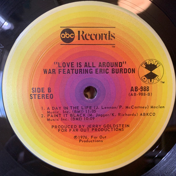 Eric Burdon & War : Love Is All Around (LP, Album, San)