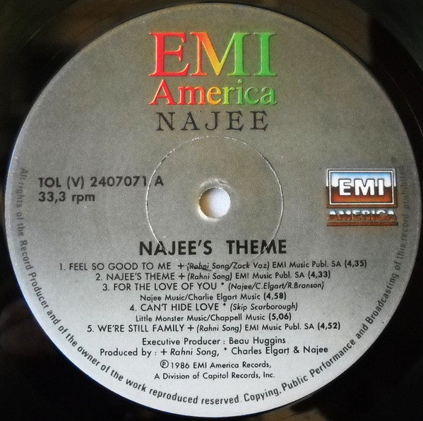 Najee : Najee's Theme (LP, Album)