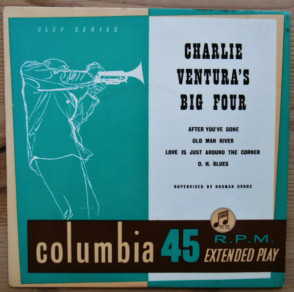 Charlie Ventura : Charlie Ventura's Big Four (7", EP, Mono, Fou)