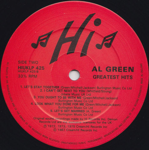 Al Green : Greatest Hits (LP, Comp, RE)