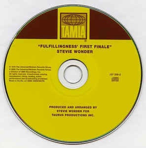 Stevie Wonder : Fulfillingness' First Finale (CD, Album, RE, RM, Son)