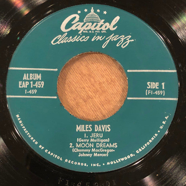 Miles Davis : Classics In Jazz Part 1 (7", EP, Scr)