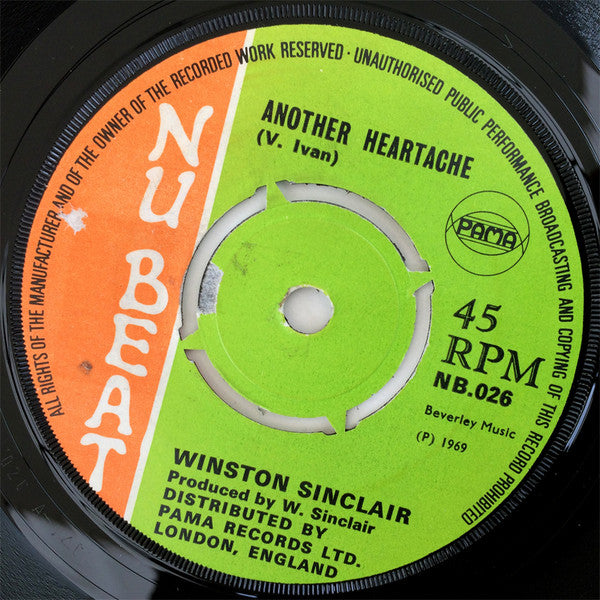 Winston Sinclair : Another Heartache / Come On Little Girl (7")