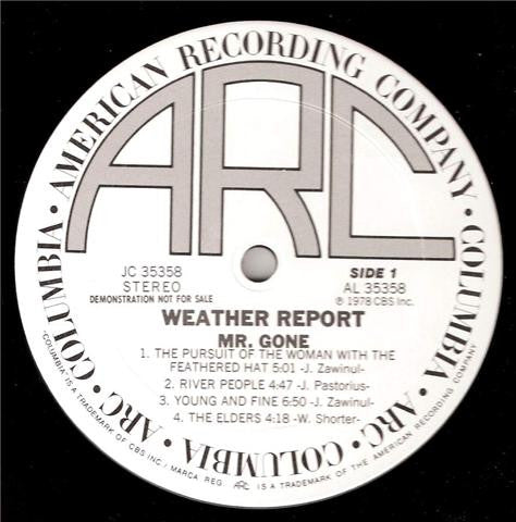 Weather Report : Mr. Gone (LP, Album, Promo, Ter)