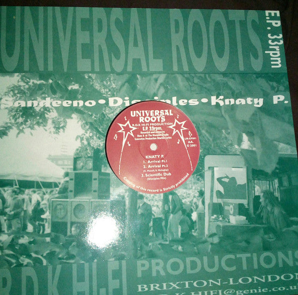 Sandeeno / Knaty P : Put Down De Guns / Arrival (12", EP)