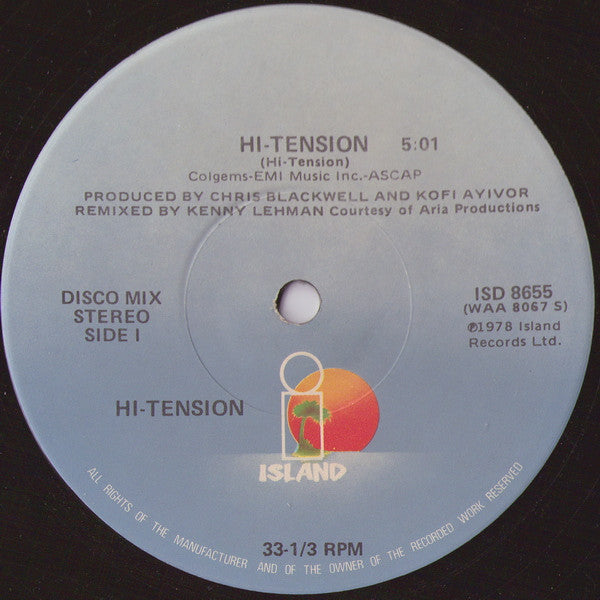 Hi-Tension : Hi-Tension / Girl I Betcha (12")
