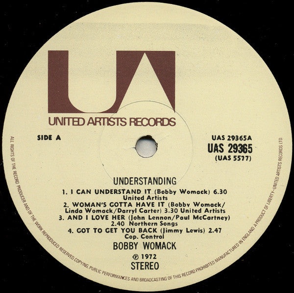 Bobby Womack : Understanding (LP, Album)