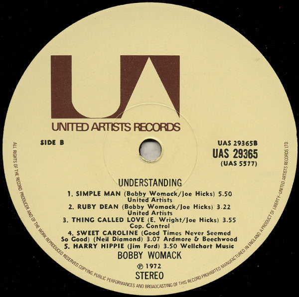 Bobby Womack : Understanding (LP, Album)