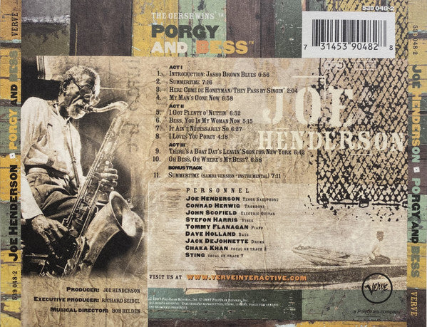 Joe Henderson : Porgy & Bess (CD, Album)