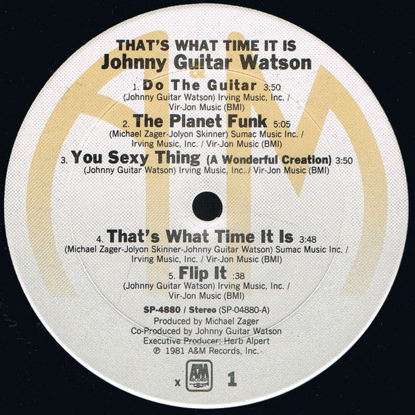 Johnny Guitar Watson : That's What Time It Is (LP, Album)
