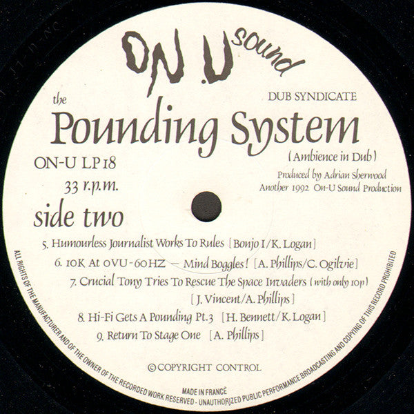 The Dub Syndicate* : The Pounding System (Ambience In Dub) (LP, Album)