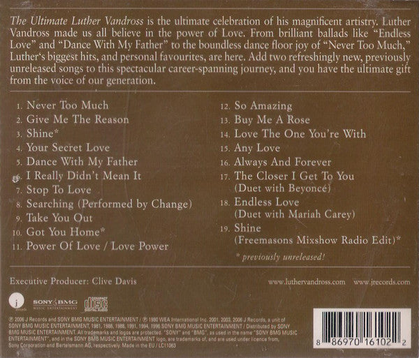 Luther Vandross : The Ultimate Luther Vandross (CD, Comp)