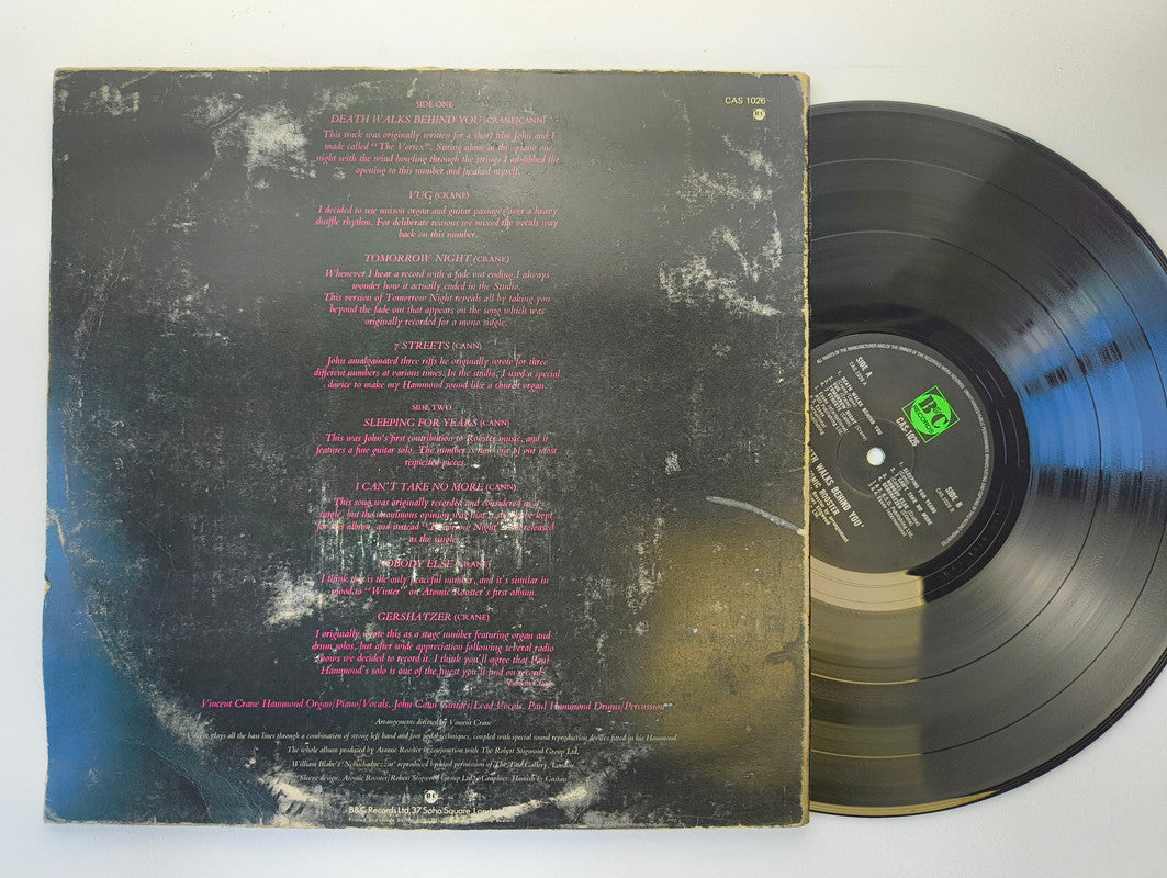 Atomic Rooster : Death Walks Behind You (LP, Album, Gat)