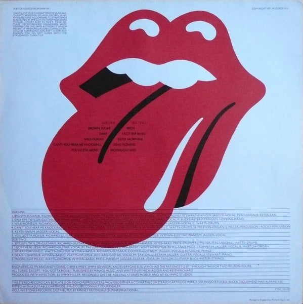The Rolling Stones : Sticky Fingers (LP, Album, zip)