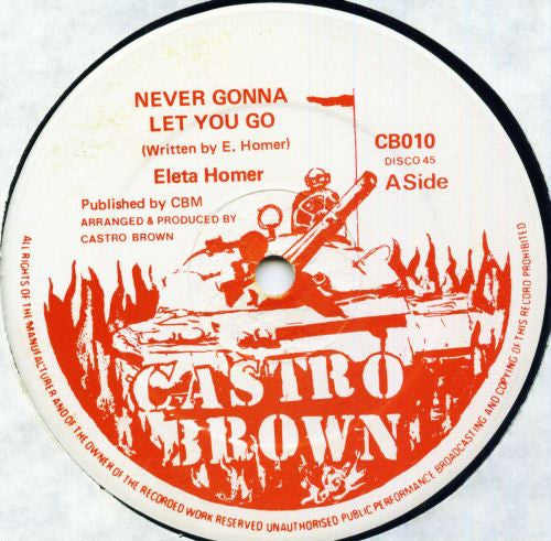 Eleta Homer : Never Gonna Let You Go (12")