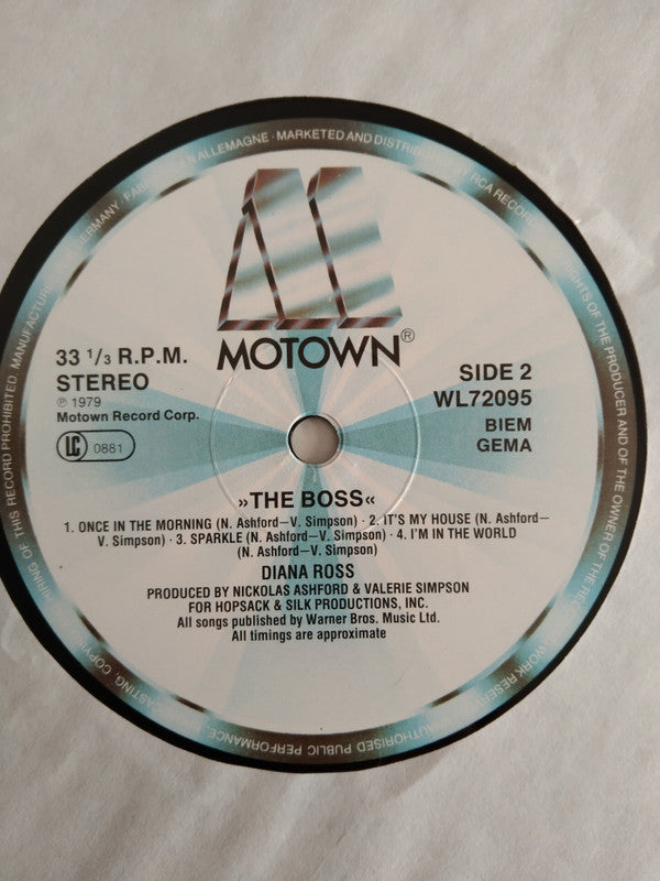 Diana Ross : The Boss (LP, Album, RE)