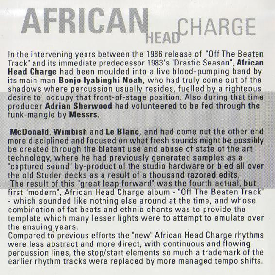 African Head Charge : Off The Beaten Track (CD, Album, Enh, RE)