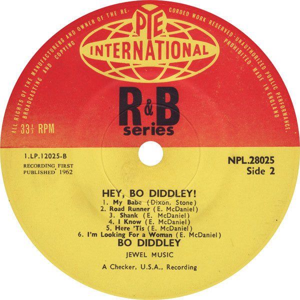 Bo Diddley : Hey! Bo Diddley (LP, Comp, Mono)