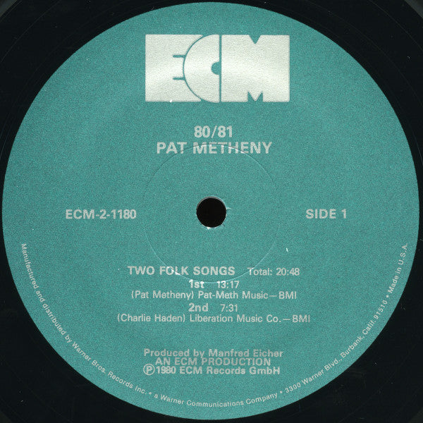 Pat Metheny, Charlie Haden, Jack DeJohnette, Dewey Redman, Mike Brecker* : 80/81 (2xLP, Album, Gat)