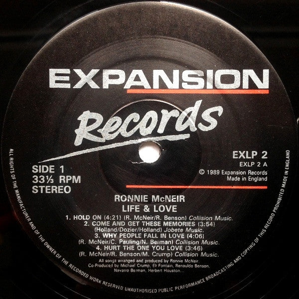 Ronnie McNeir : Life & Love (LP, Album)