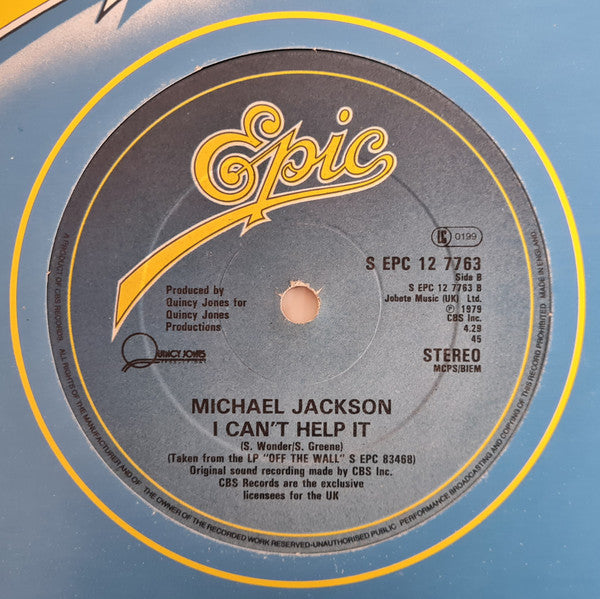 Michael Jackson : Don't Stop 'Til You Get Enough / I Can't Help It (12", Single)