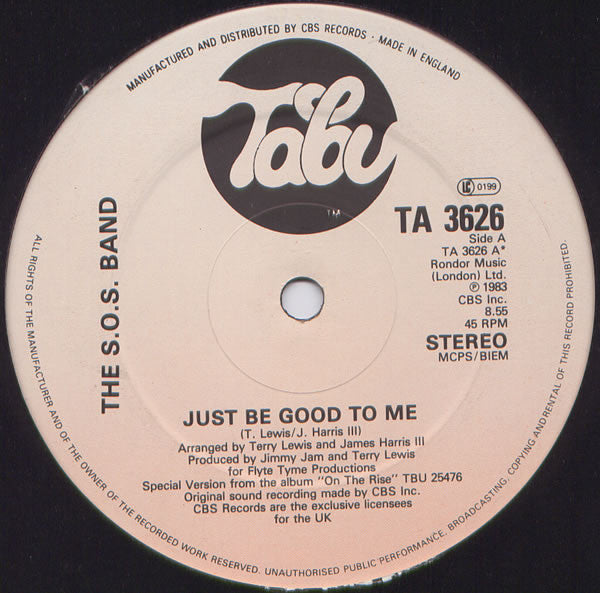 The S.O.S. Band : Just Be Good To Me (12")