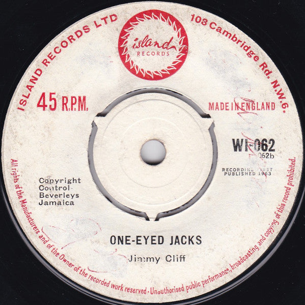 Jimmy Cliff : My Lucky Day / One-Eyed Jacks (7")