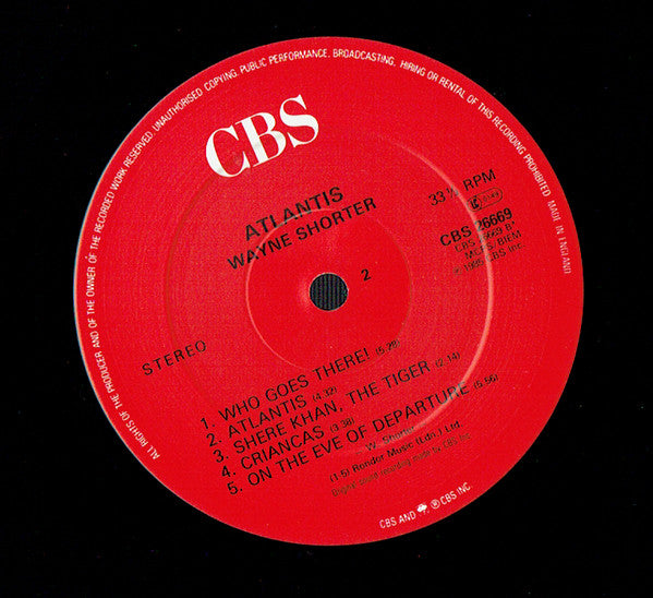 Wayne Shorter : Atlantis (LP, Album)