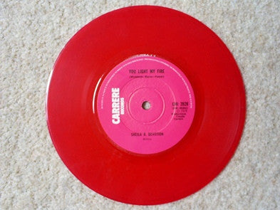Sheila & B. Devotion : You Light My Fire (7", Single, Red)