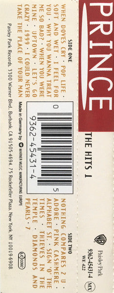 Prince : The Hits 1 (Cass, Comp)
