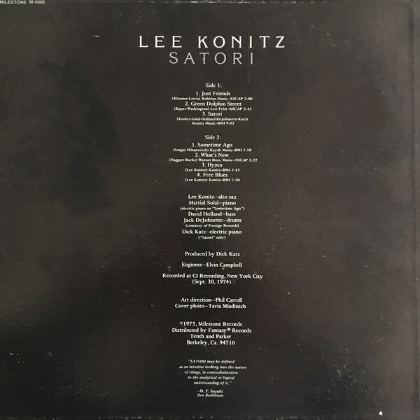 Lee Konitz : Satori (LP, Album)