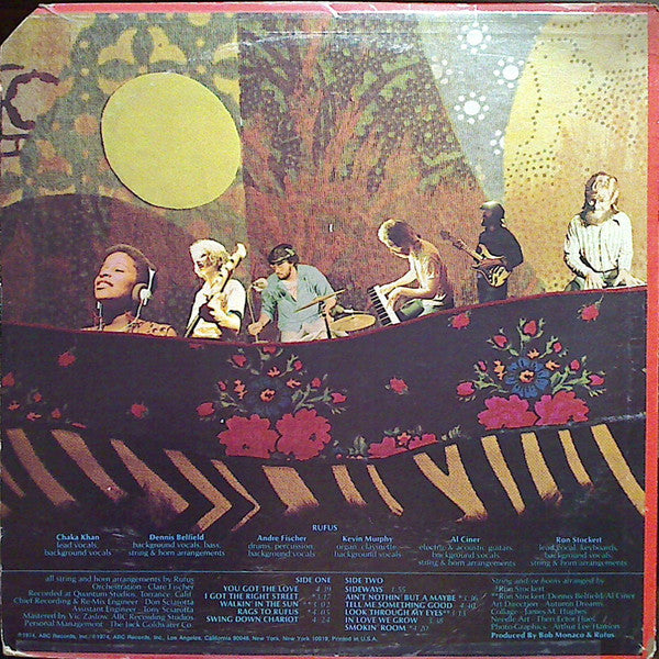 Rufus Featuring Chaka Khan : Rags To Rufus (LP, Album, Quad, San)