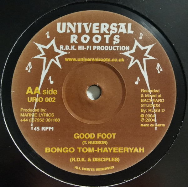 Knaty P / Bongo Tom-Hayeeryah : Pon Mi / Good Foot (10")