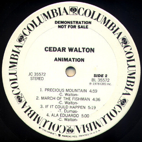 Cedar Walton : Animation (LP, Album, Promo)