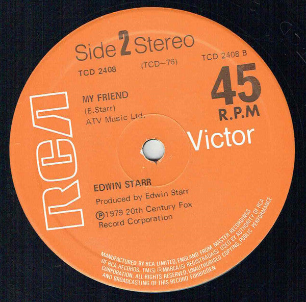 Edwin Starr : H.A.P.P.Y. Radio (12", Single)