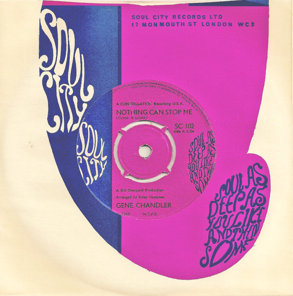 Gene Chandler : Nothing Can Stop Me (7", Single, RE)