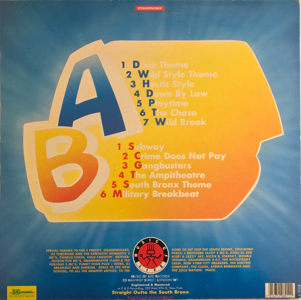 DJ Black Steel : The Original Wildstyle Breakbeats Album (LP, Album)