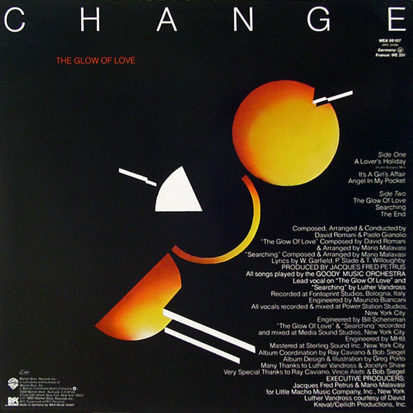 Change : The Glow Of Love (LP, Album)