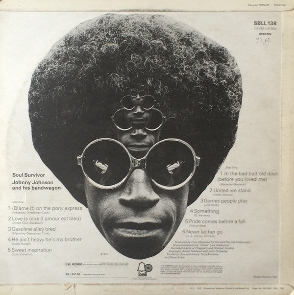 Johnny Johnson And The Bandwagon : Soul Survivor (LP, Album)