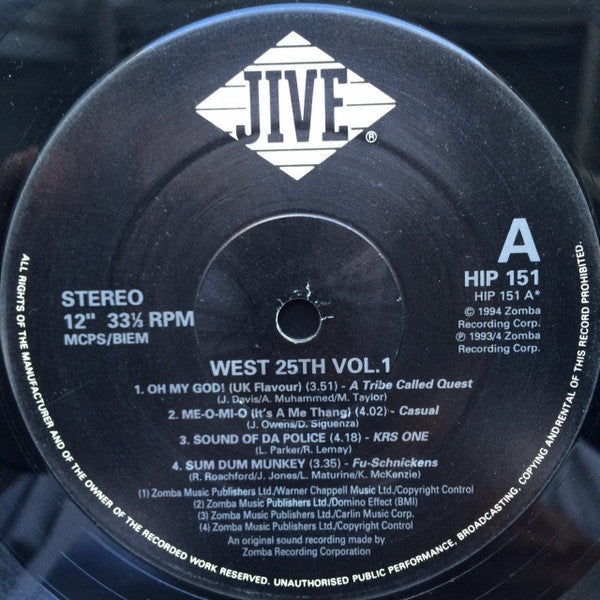 Various : Jive West 25th Vol.1 (2xLP, Comp)
