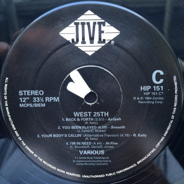 Various : Jive West 25th Vol.1 (2xLP, Comp)