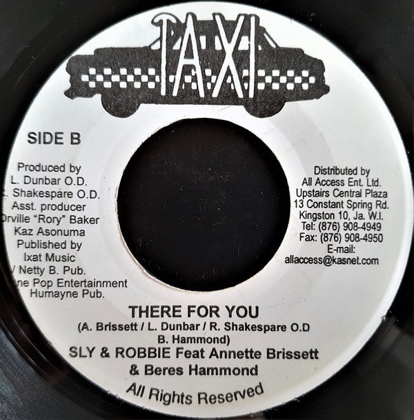 Sly & Robbie Feat. Beres Hammond : There For You (7")